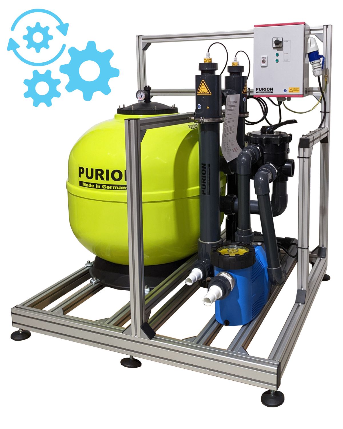Satz mit ersetztem Produkt:
UV Concept GmbH's Kopie von PURION Pool Luxury PVC-U UV basierter Desinfektion.
