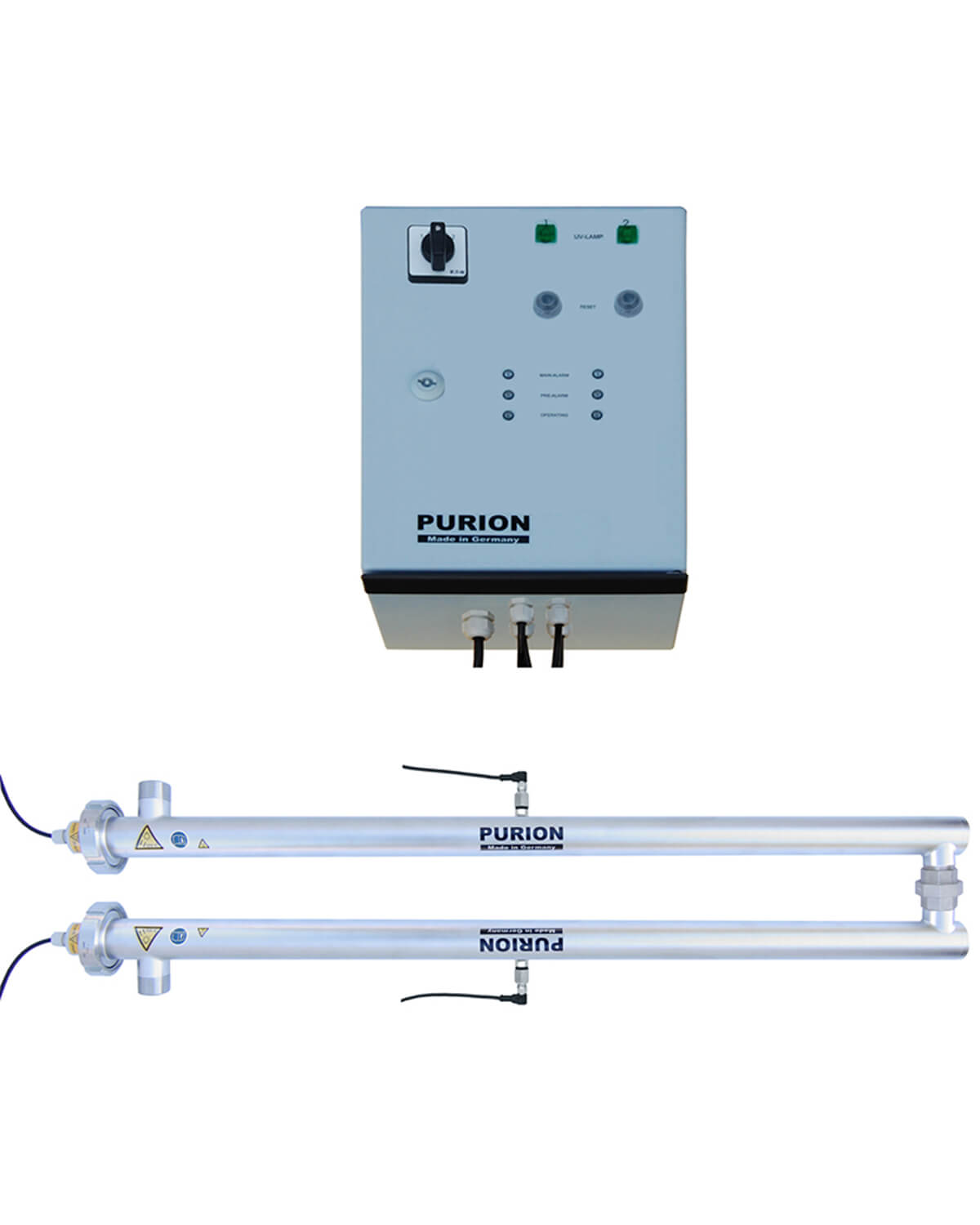 Der Fujinon FPS nutzt die UV-C-Desinfektionstechnologie, um sauberes und gereinigtes Trinkwasser bereitzustellen. Bei diesem wichtigen Produkt handelt es sich um den PURION 2500 36W Dual OPD der PURION GmbH.