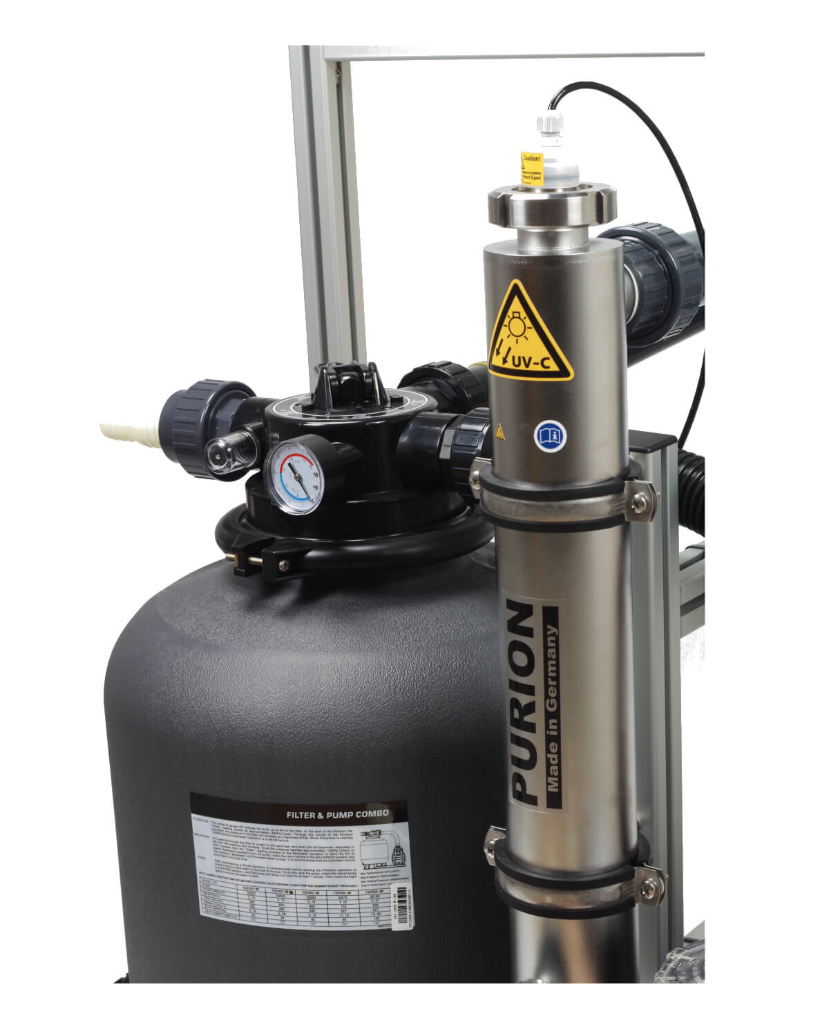 Eufion efi - efi - PURION Pool 80 Edelstahl Plus - UV-C Wasserdesinfektionsanlage der PURION GmbH.