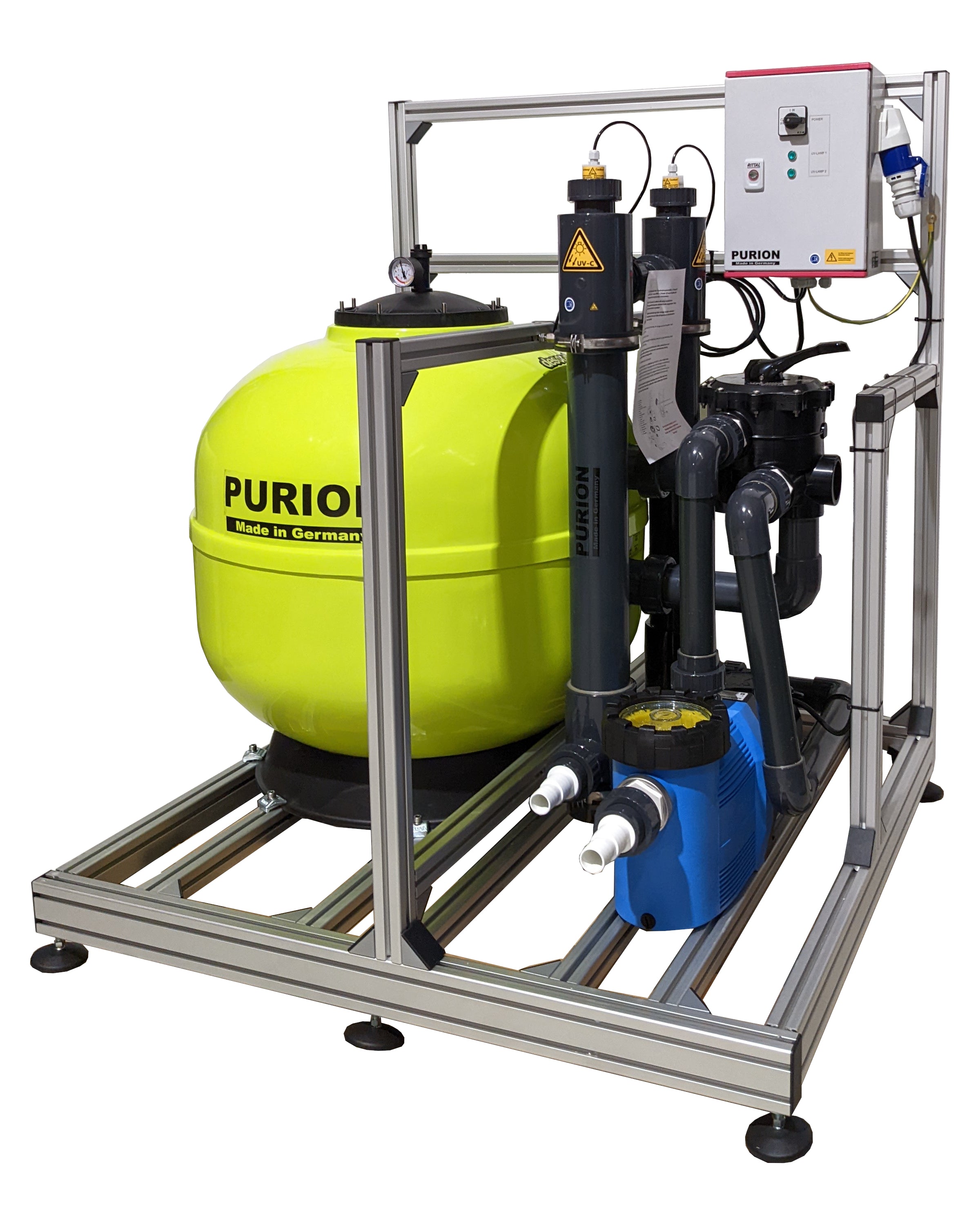 PURION Pool Luxury PVC-U hochwertiger Sandfilter UV-basierte Desinfektion.
Markenname: UV Concept GmbH