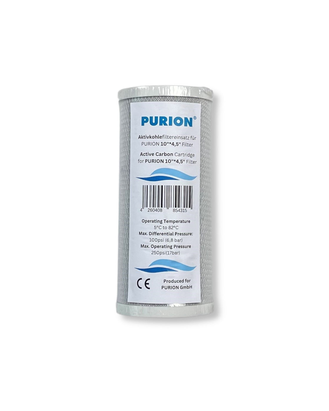 Die PURION doppelter Big Blue Vorfilter Wasserfilterkartusche der Purion GmbH für die Wasserreinigung.