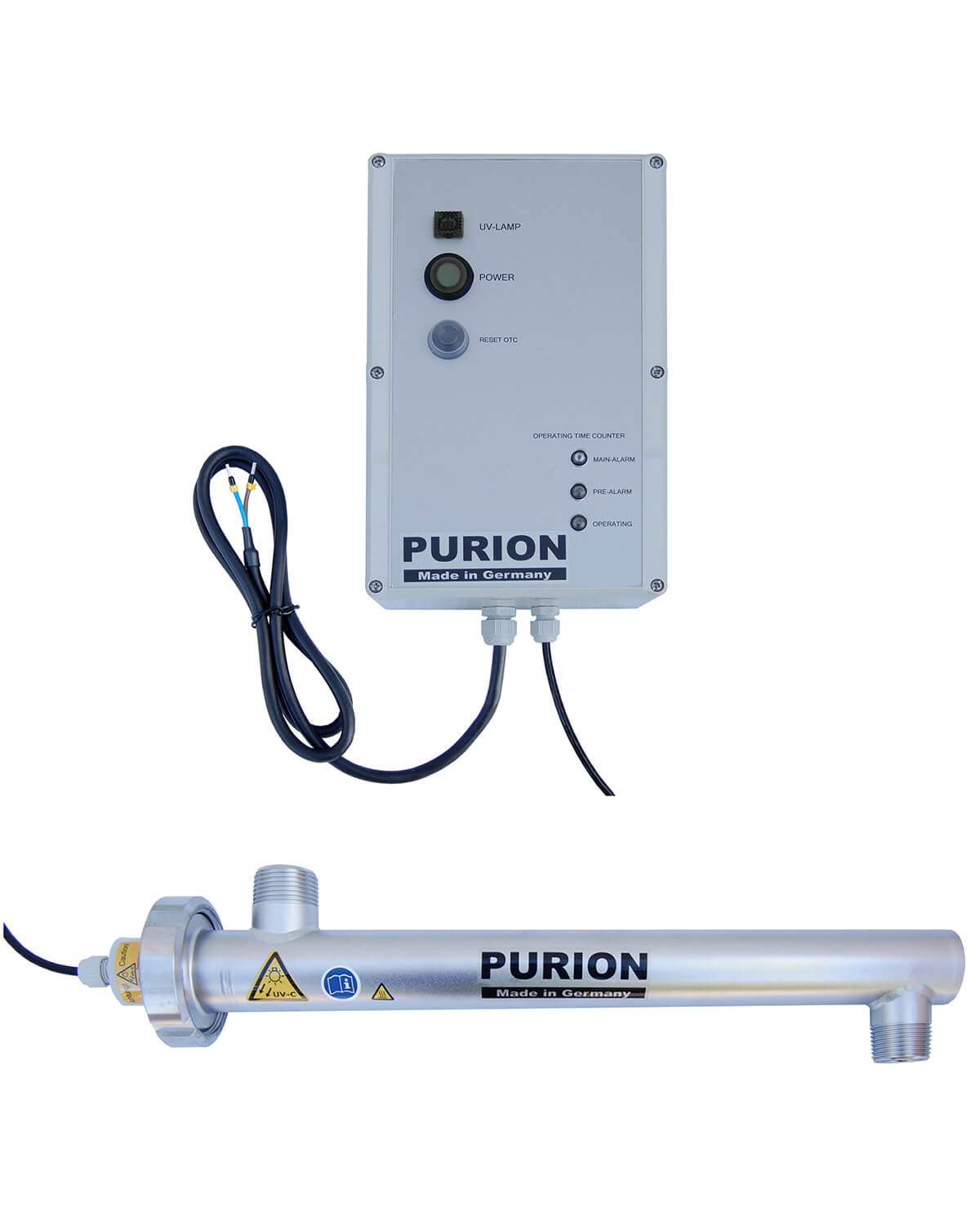 PURION 1000 12/24 V DC OTC de PURION GmbH para la autosuficiencia hídrica y la desinfección del agua.