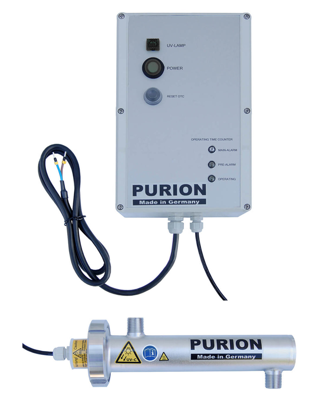 Holen Sie sich entkeimtes Trinkwasser mit dem leistungsstarken PURION 400 12 V/24 V DC OTC, ausgestattet mit einer UV-C-Lampe mit 10W. Erleben Sie die außergewöhnlichen Reinigungsleistungen der PURION GmbH.