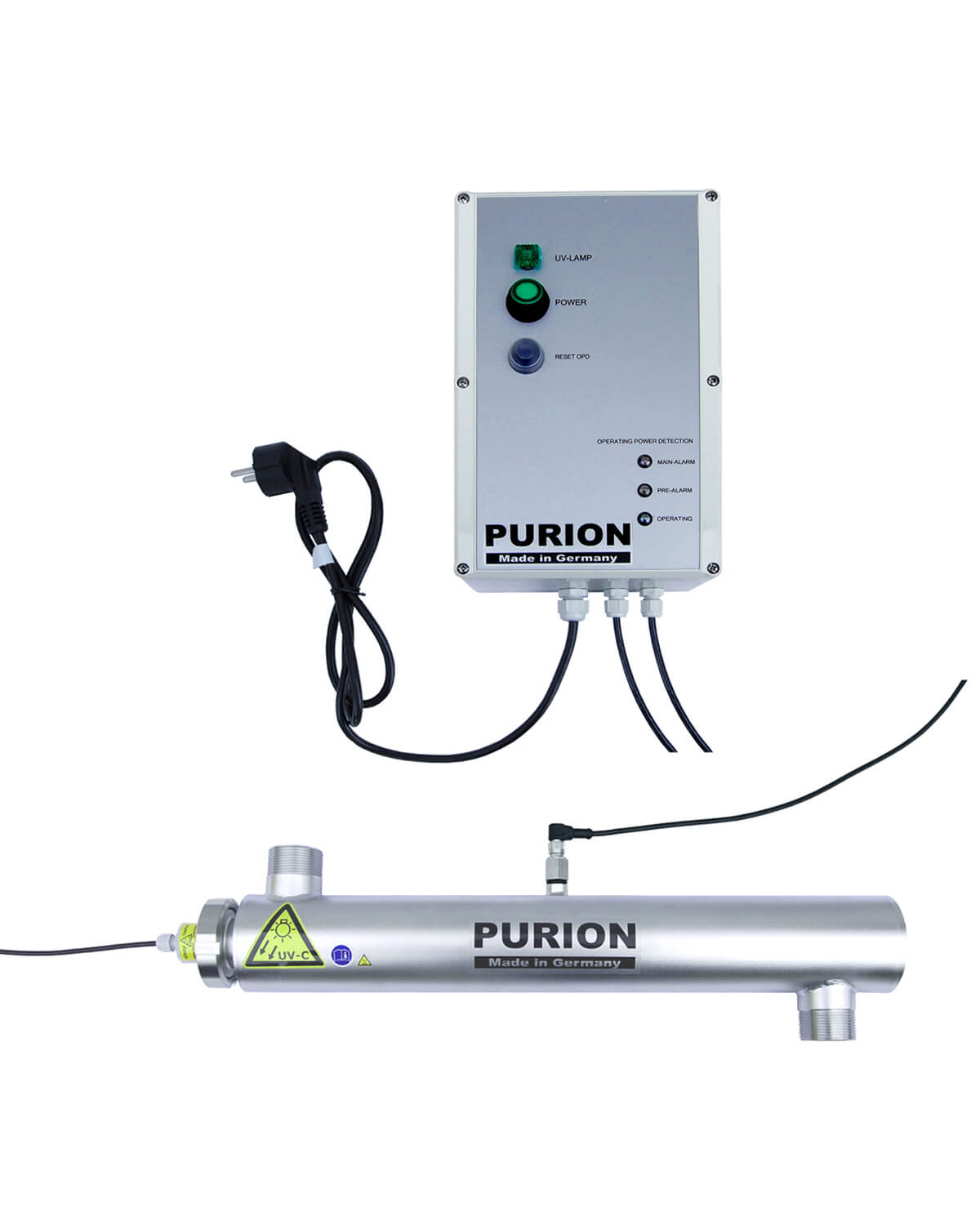 Die PURION GmbH bietet PURION 2001 OPD Extra UV-C-Desinfektion für Pools an.