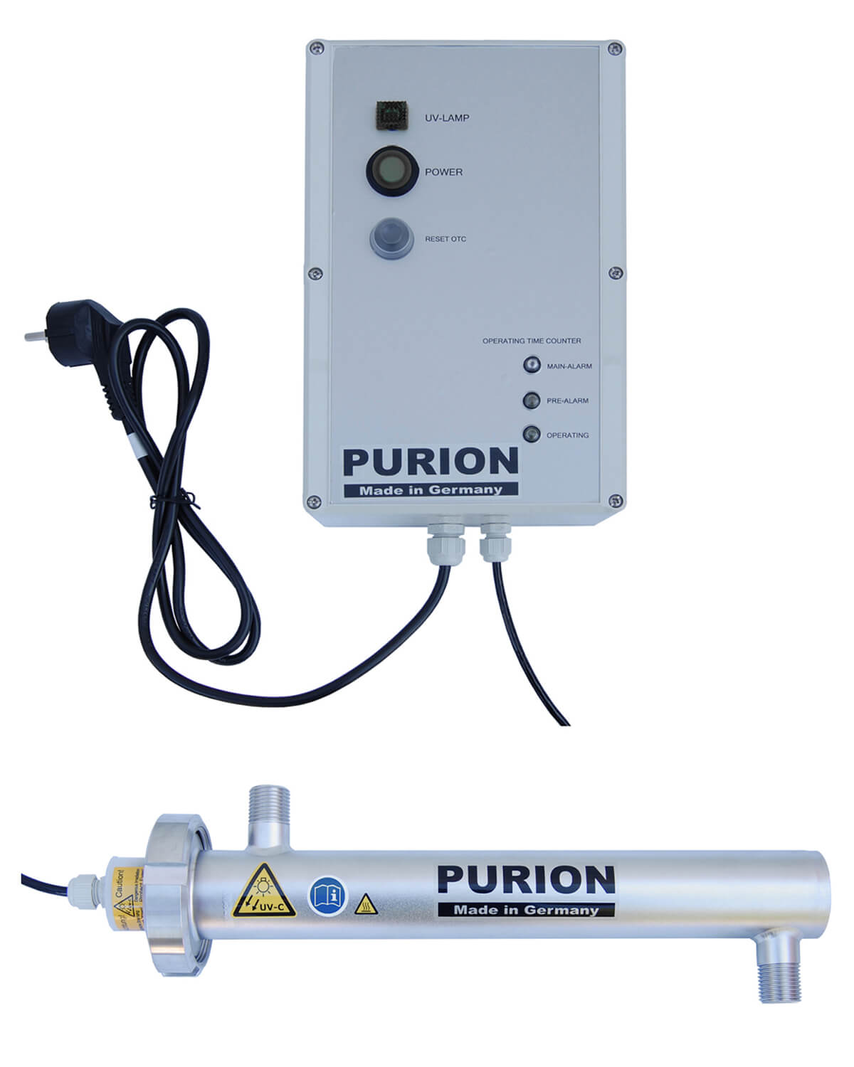 PURION 500 110 - 240 V AC OTC a UV Concept GmbH-tól egy fertőtlenítő berendezés, amely hatékony ivóvíztisztítással biztosítja a magas ivóvízminőséget.