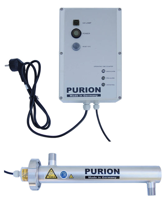 Purion 500 110 - 240 V AC OTC z UV koncepce GmbH je dezinfekční systém, který zajišťuje vysokou kvalitu pitné vody prostřednictvím účinného úpravy pitné vody.