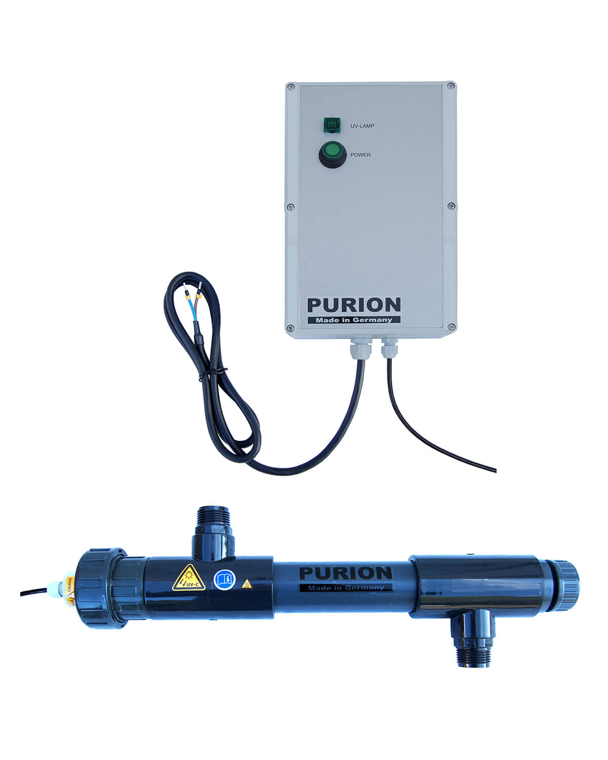 Purion purion purion purion PURION 1000 PVC-U 12V/24V DC Basic UV-C-rengöring för saltvattenpooler.