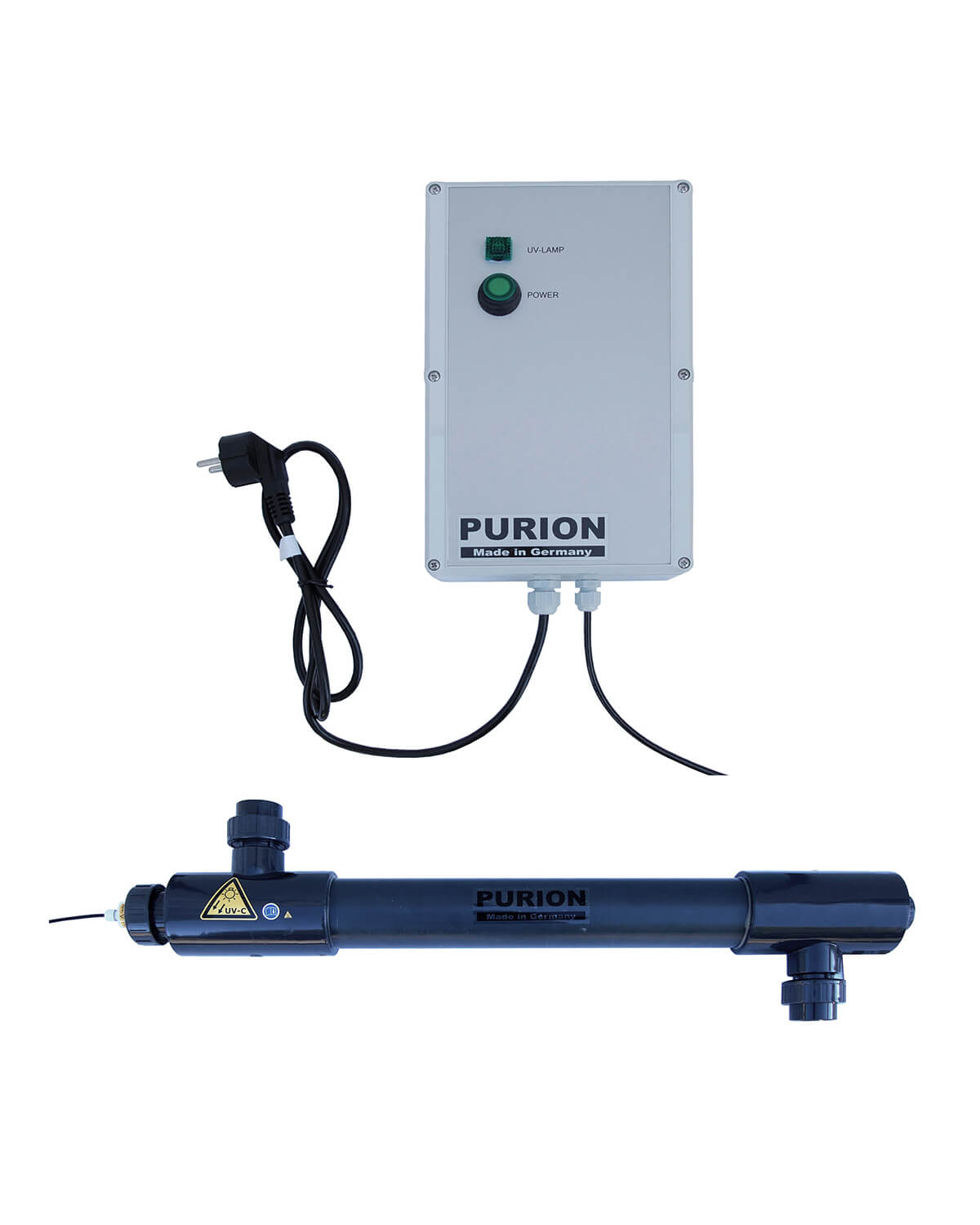 Das PURION 2501 PVC-U Basic System nutzt das UV-C-Desinfektionsverfahren zur effizienten Desinfektion von Salzwasserpools. (PURION GmbH)