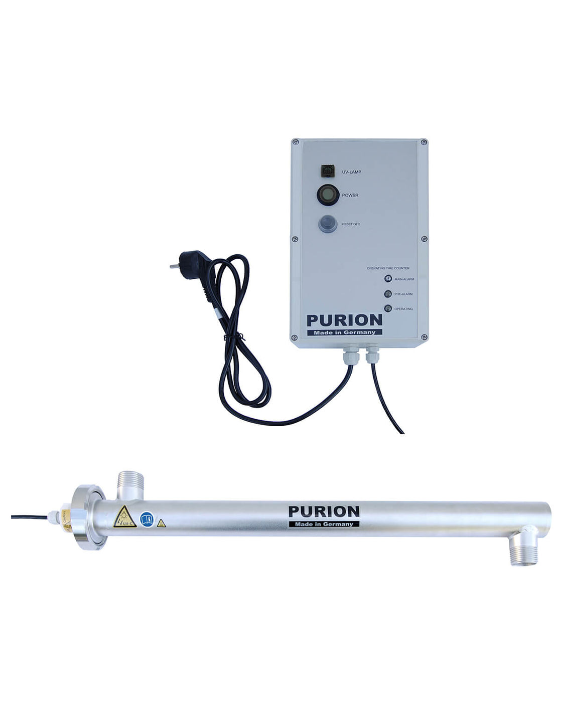 Der PURION 2000 OTC, hergestellt von der PURION GmbH, ist ein hochmoderner UV-Strahler für die effektive und effiziente Entkeimung von Trinkwasser.