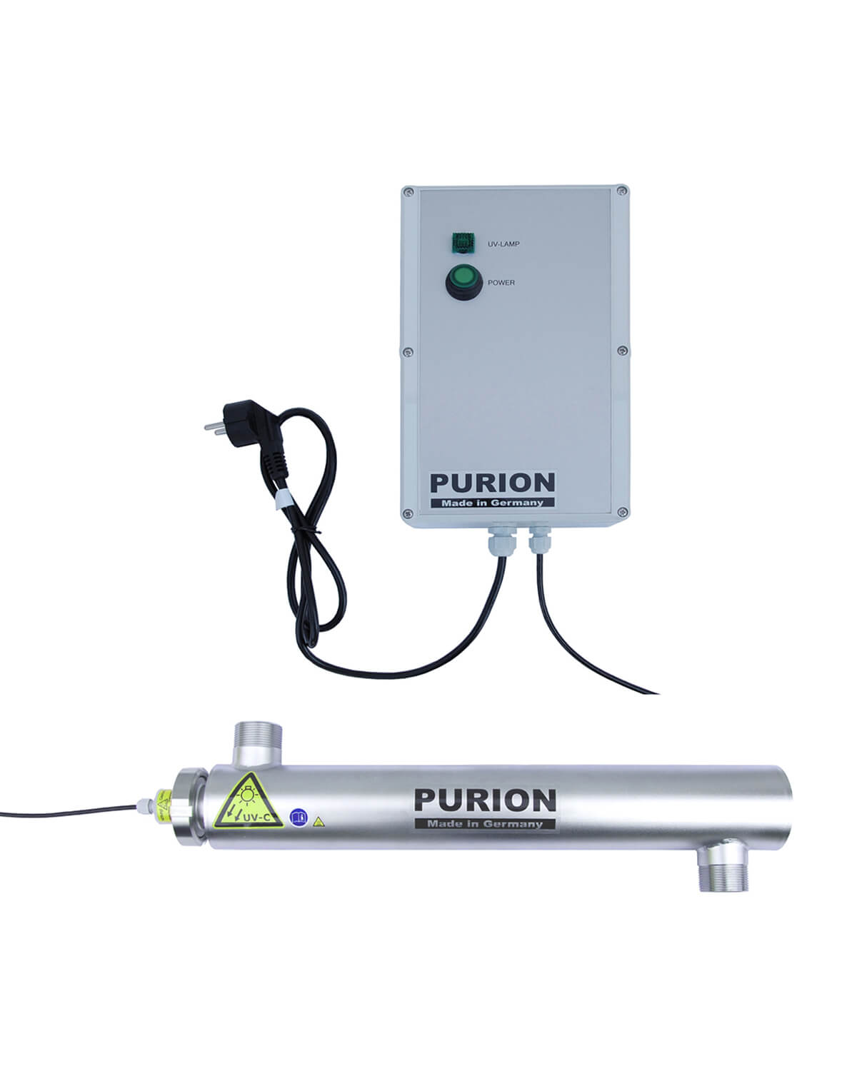 Das Reinigungssystem PURION 2001 Basic der PURION GmbH bietet Poolbesitzern eine wirksame UV-C-Desinfektion zur Bekämpfung von Algenbefall.