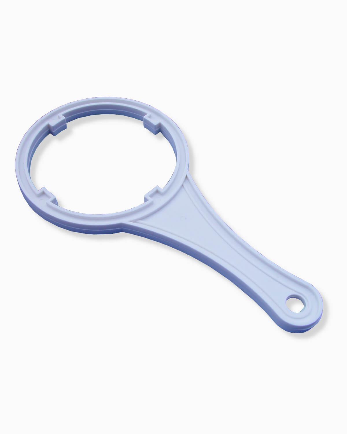 Синя лупа з PURION попереднім вугільним фільтром PURION GmbH на білому тлі.