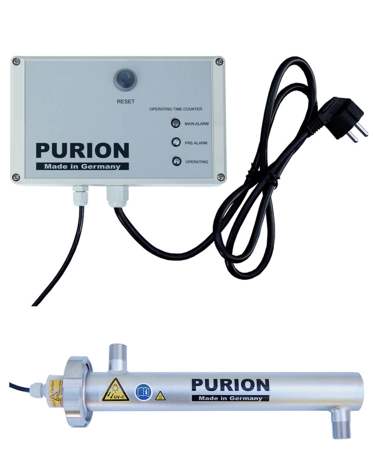 PURION 500 PRO OTC Plus, tillverkad av PURION GmbH, är en kraftfull enhet som använder UV-C-strålning för att effektivt desinficera varje yta eller föremål.
