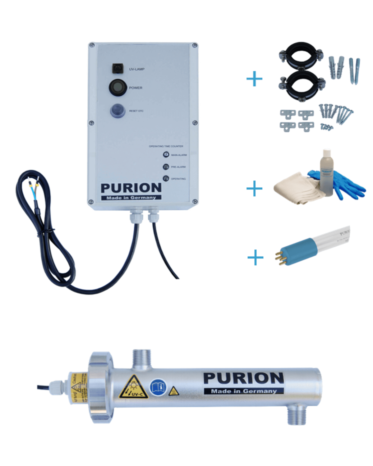 Mit dem PURION 400 OTC Bundle von PURION GmbH können Sie eine UV-C-Lampe verwenden, um entkeimtes Trinkwasser zu erhalten. Dieses innovative Gerät kann auch in kleinen Fahrzeugen verwendet werden.