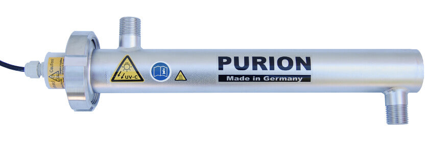 Το PURION 500 110 - 240 V AC Basic της UV Concept GmbH είναι μια συσκευή επεξεργασίας πόσιμου νερού κατασκευασμένη στη Γερμανία.