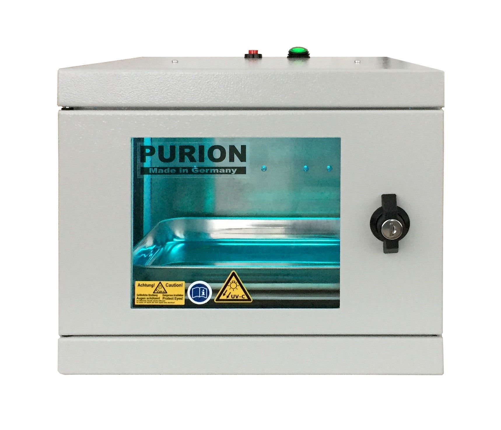 Die PURION UVC Box Small Plus der Purion GmbH desinfiziert gegen Keime.